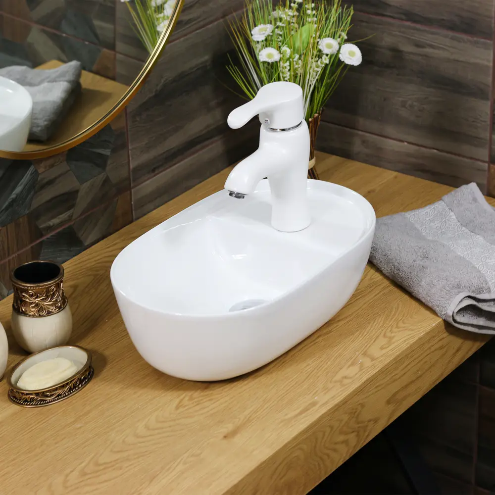 Мини-раковина Melana MLN-320333 накладная белая STLM-2158566 - Вид №3