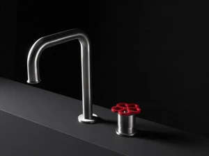 Boffi Смеситель для ванны из матовой стали Pipe