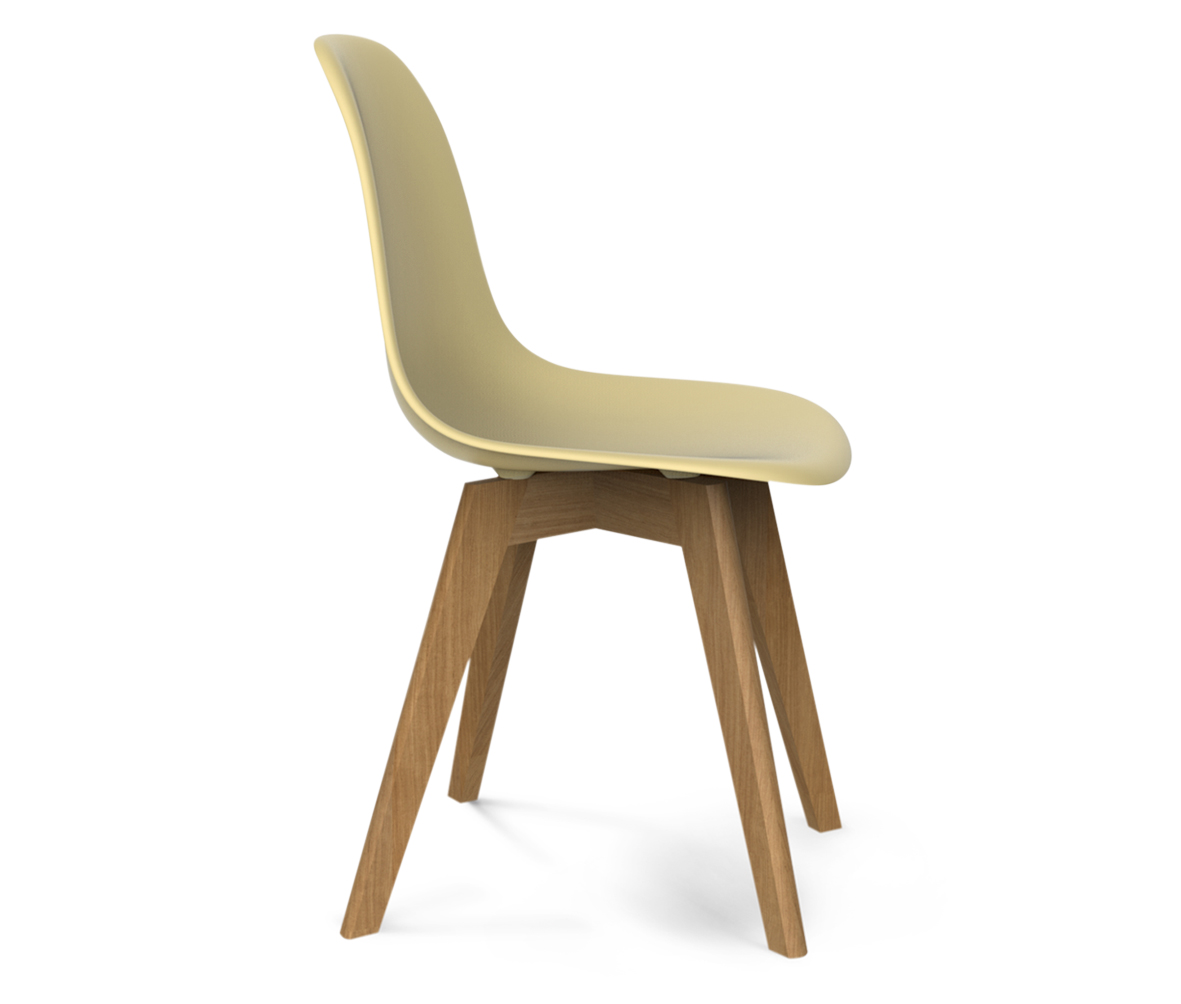 Стул DSW бежевый S39 (eames style) SHEFFILTON ДИЗАЙНЕРСКИЕ, EAMES STYLE 015601 Бежевый  - Вид №1