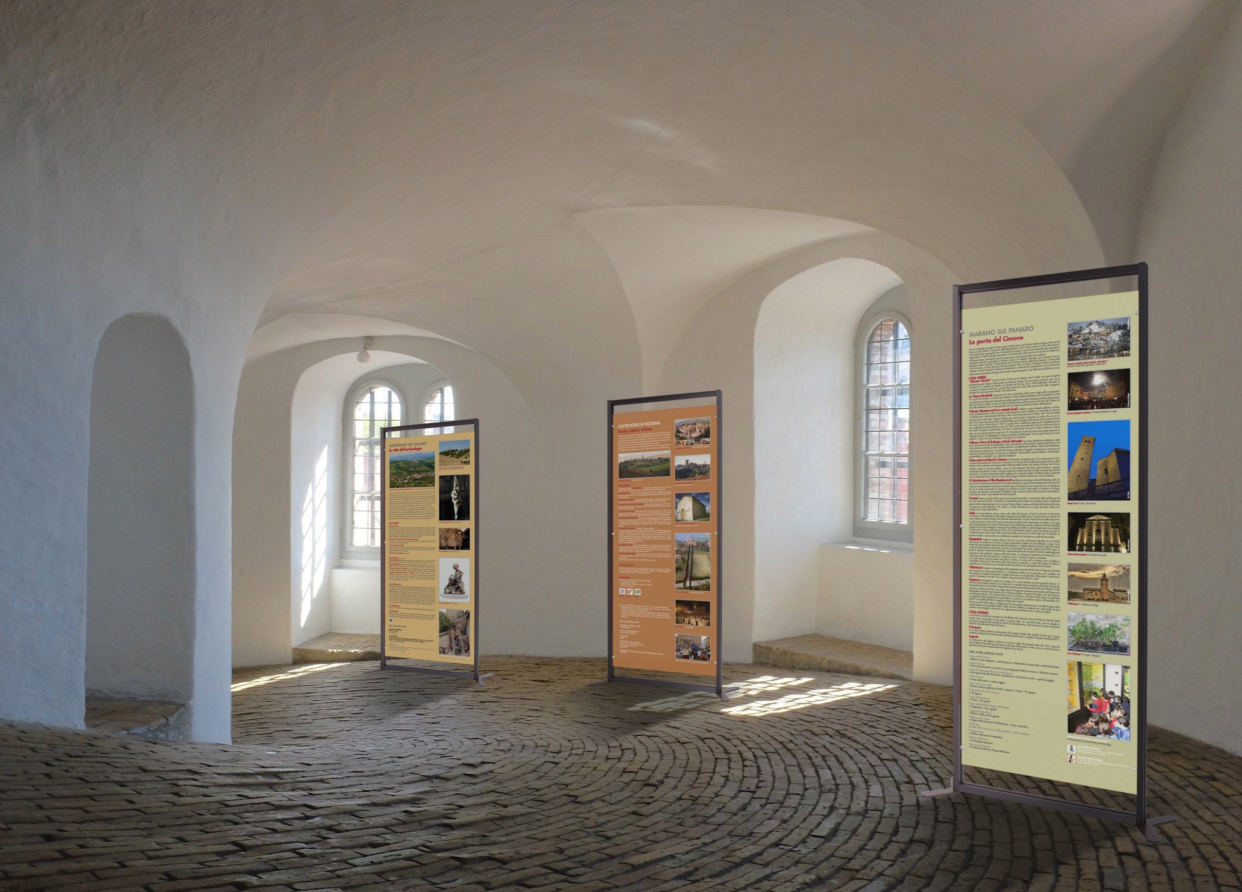 Двухсторонняя алюминиевая напольная стойка дисплея STUDIO T InUno ARCH-00075101 - Вид №1