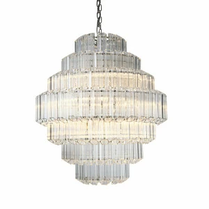 Люстра Vittoria 12 gold от Delight Collection прозрачная/золото KG0769P-12 DELIGHT COLLECTION ДИЗАЙНЕРСКИЕ 247066 Прозрачный;золото