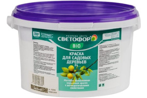 16392375 Краска F4 для садовых деревьев Супербелая 14 кг ЗОР00009195 Светофор