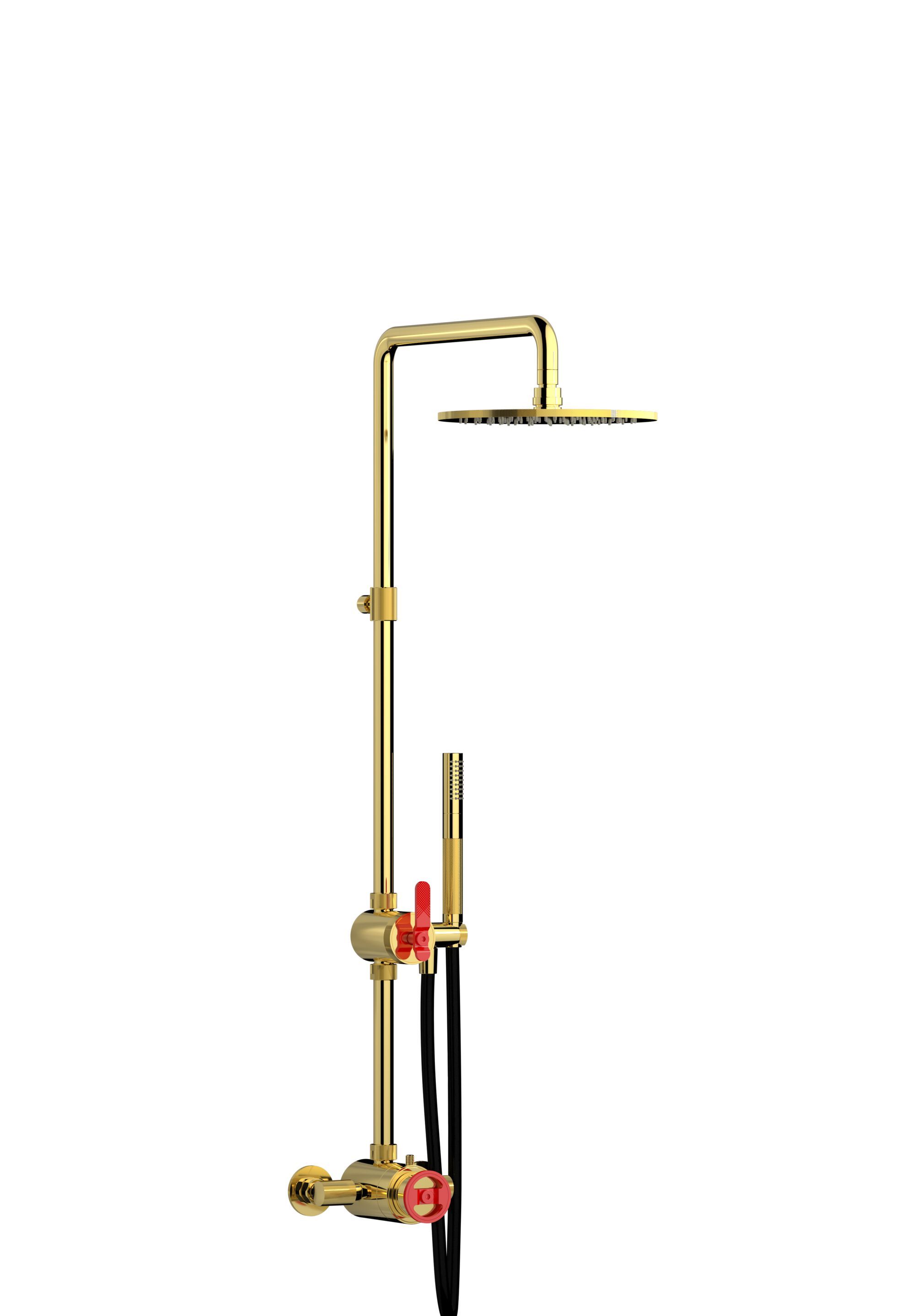 Настенная термостатическая душевая колонна с ручным душем IB Bold ARCH-00071043 - Вид №14