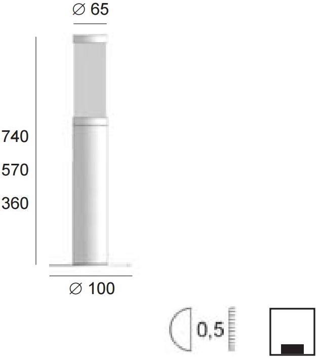 BEL-LIGHTING Алюминиевый столбиковый фонарь Soft 795 - Вид №1