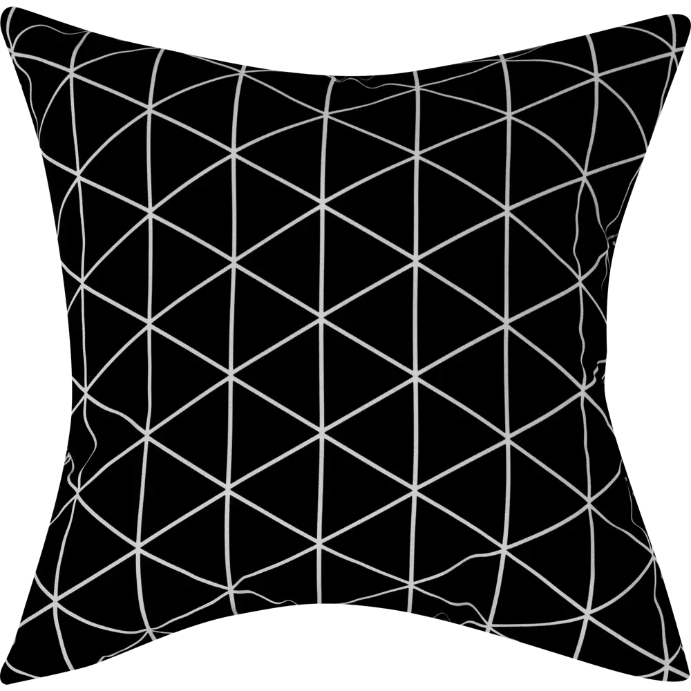 Подушка «Треугольники», 40х40 см, цвет коричневый SEASONS STLM-2072058