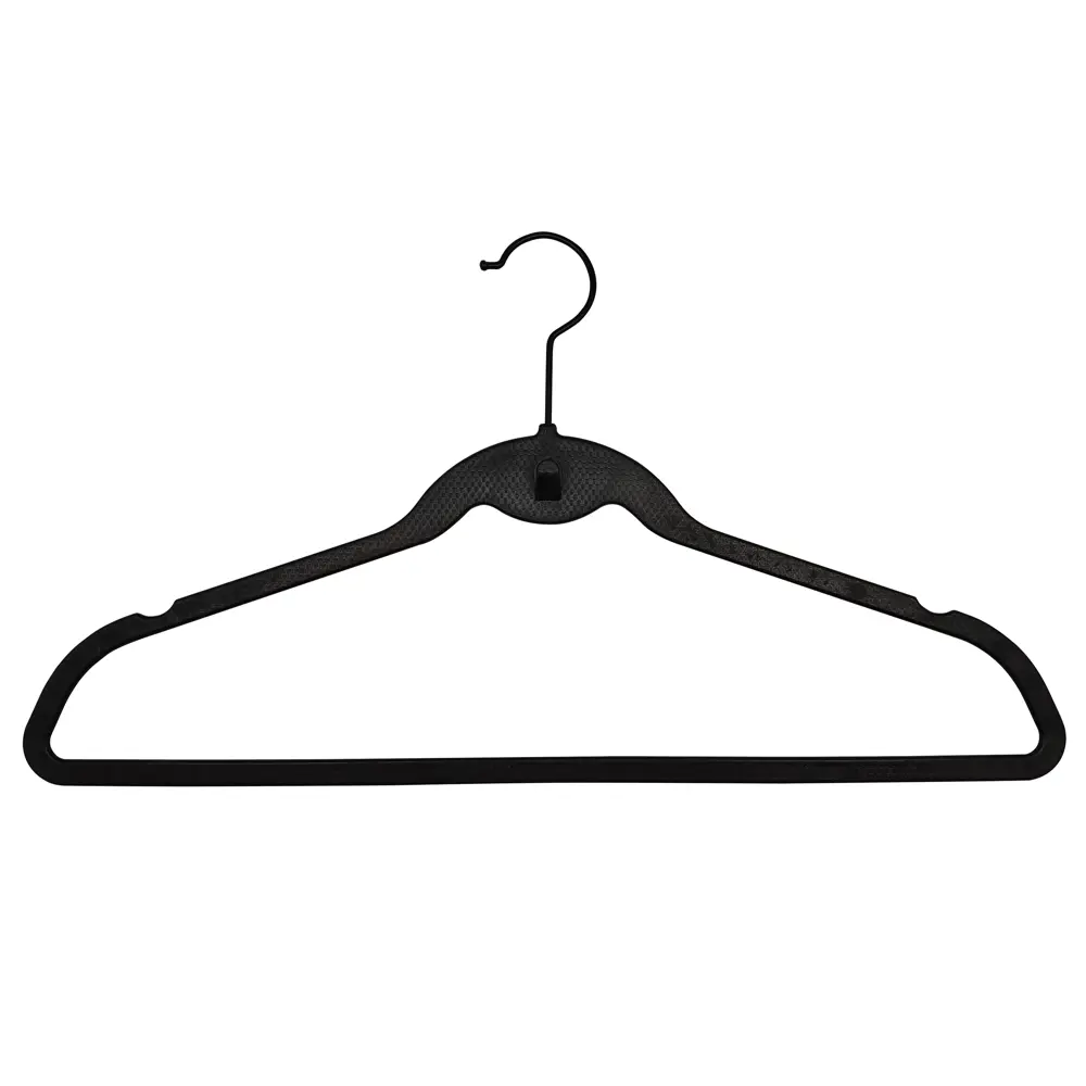 Плечики для одежды KONSENSA 45 см пластик цвет черный 4 шт Плечики пластиковые STLM-2203719 - Вид №1