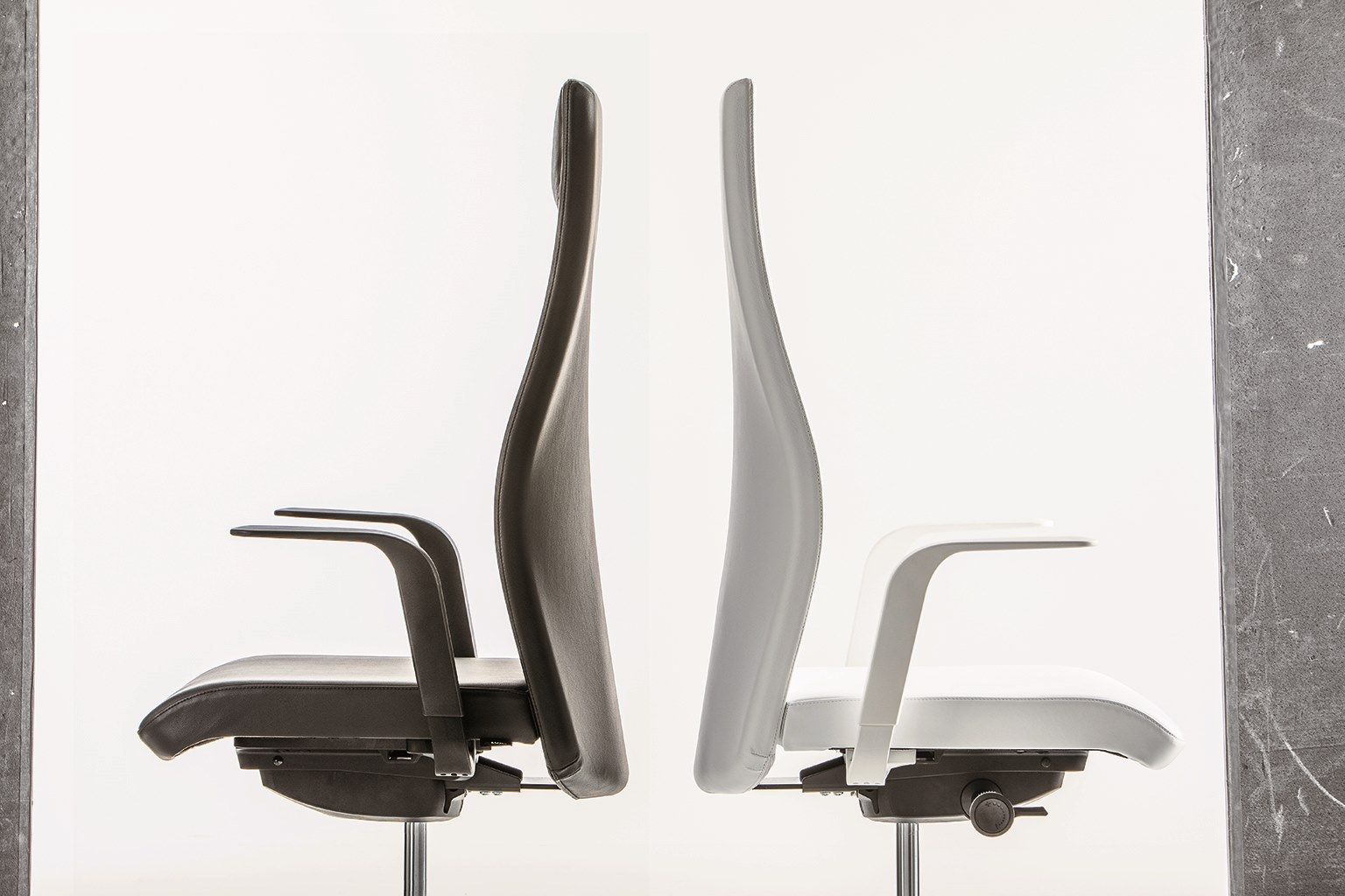 Регулируемое по высоте вращающееся офисное кресло с колесами Luxy SmartOffice ARCH-00051044 - Вид №4