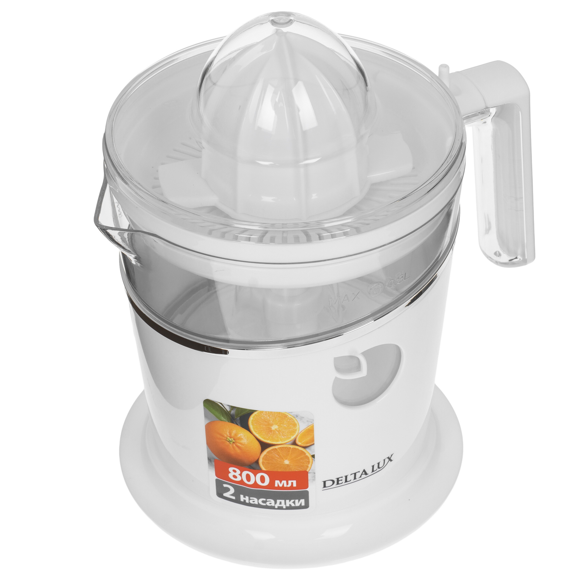 9233360 Соковыжималка электрическая DELTA LUX DE-2401 белый STDN-0143237 - Вид №1