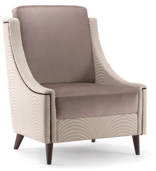 Tirolo Кресло из ткани с подлокотниками с высокой спинкой Victoria 019 p - Вид №5