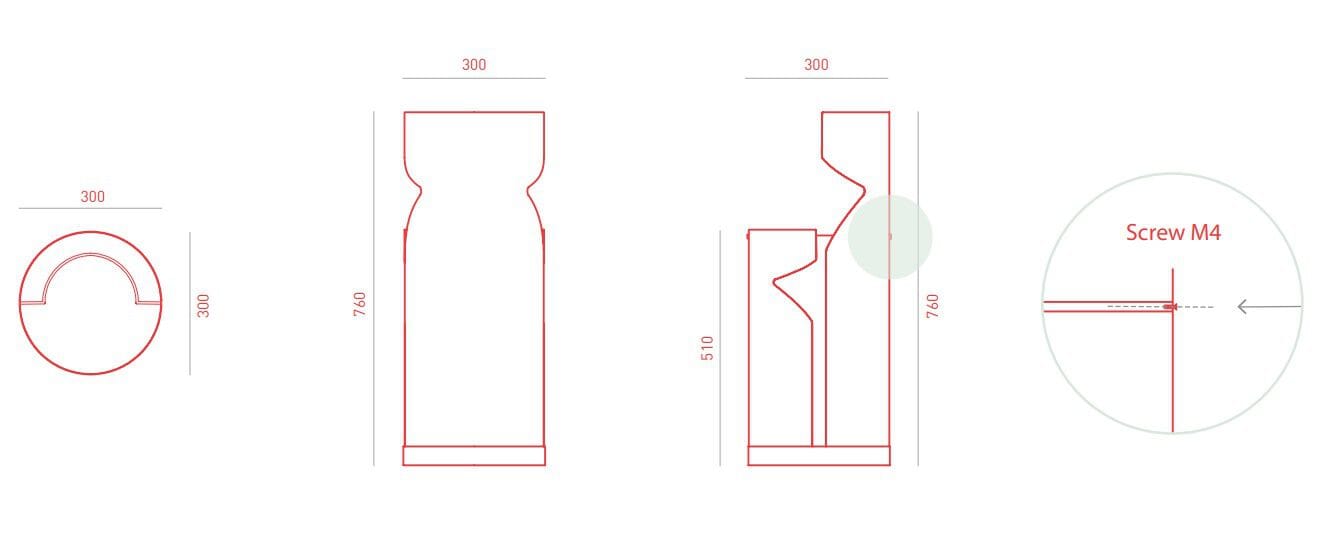 Металлическая напольная подставка для зонта In Stock Giacopini ARCH-00031359 - Вид №3
