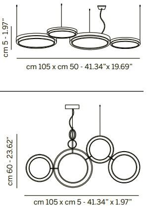Euroluce Lampadari Светодиодная подвесная лампа из металла и стекла Girasole sun-id-1485793 - Вид №1