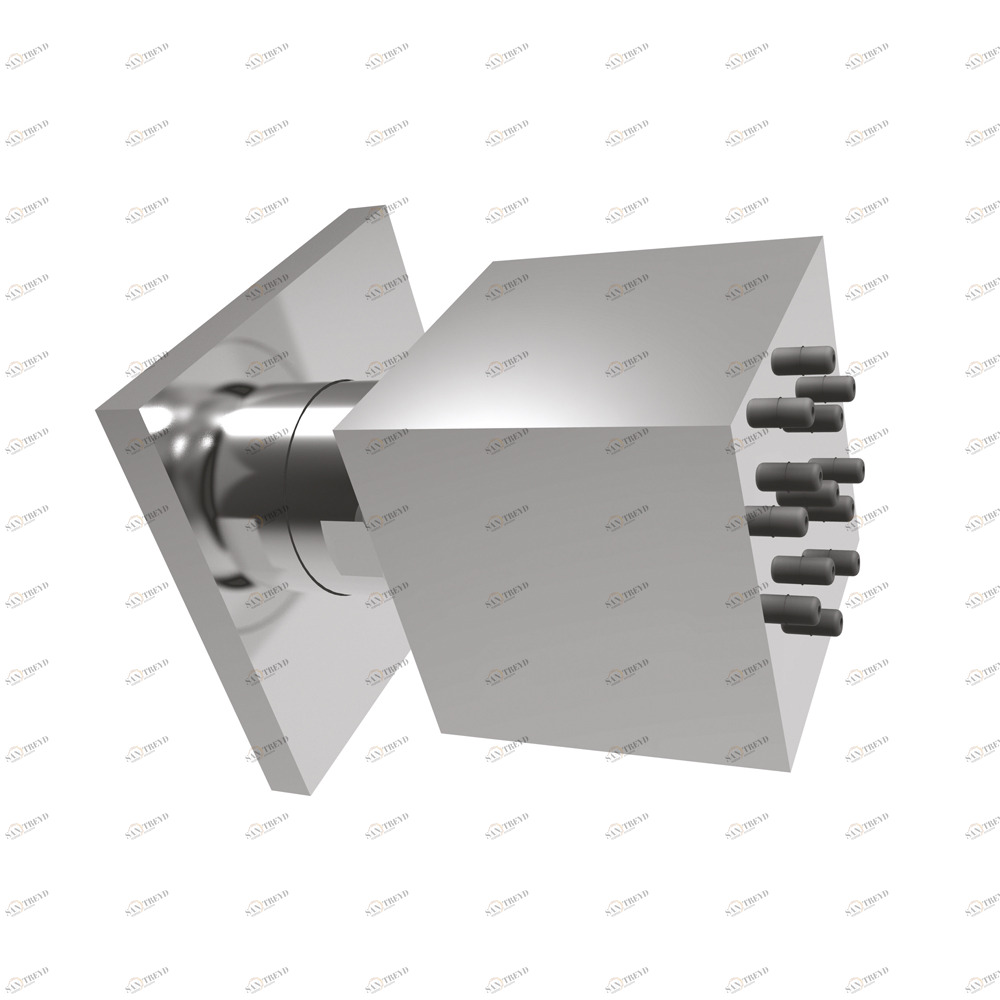 Graffio Ориентируемая квадратная боковая струя 35 × 35 мм, дождь. BJ412 