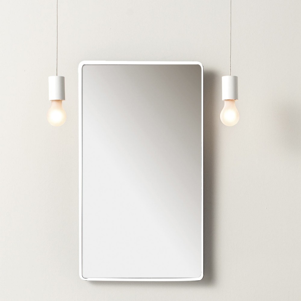 EVBASRMNEVER Life Design Зеркало прямоугольное настенное  Непрозрачный черный 