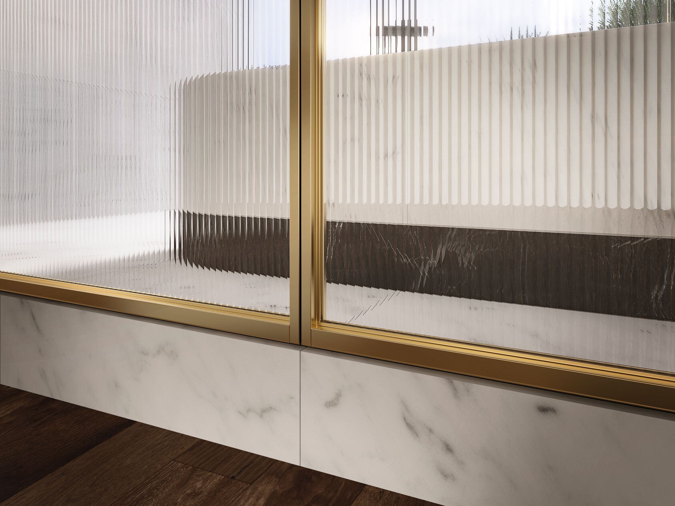 Стеклянная и алюминиевая перегородка BARAUSSE стеклянные и алюминиевые двери ARCH-00097899 - Вид №1