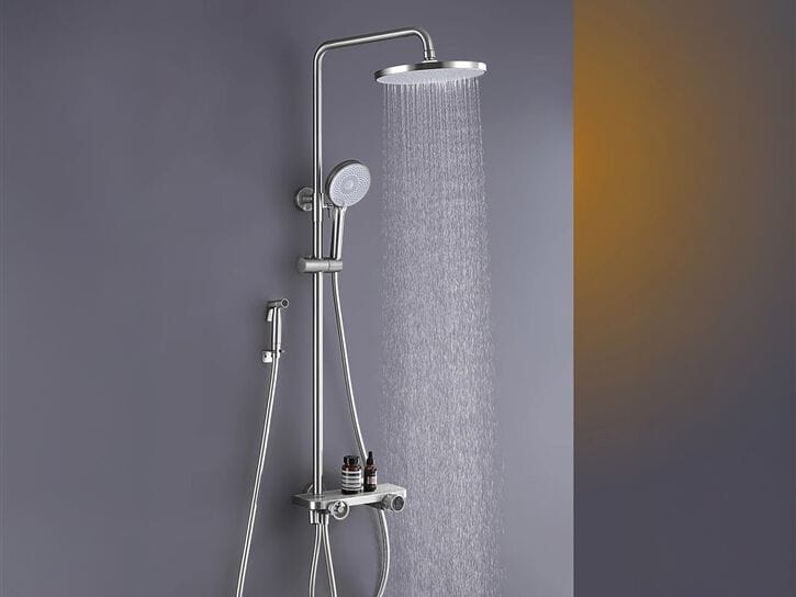 Настенная многофункциональная душевая колонка с ручным душем Fontana Showers ASPE ARCH-00087503