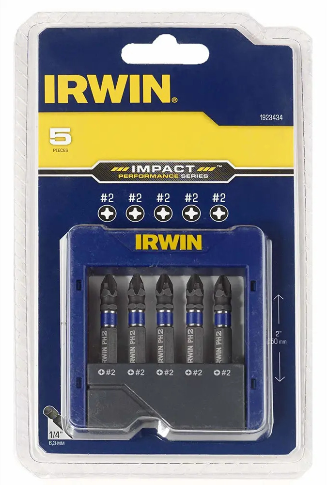 93891016 Бита крестовая Irwin 1923434 PH2x50 мм, 5 шт STLM-0603662