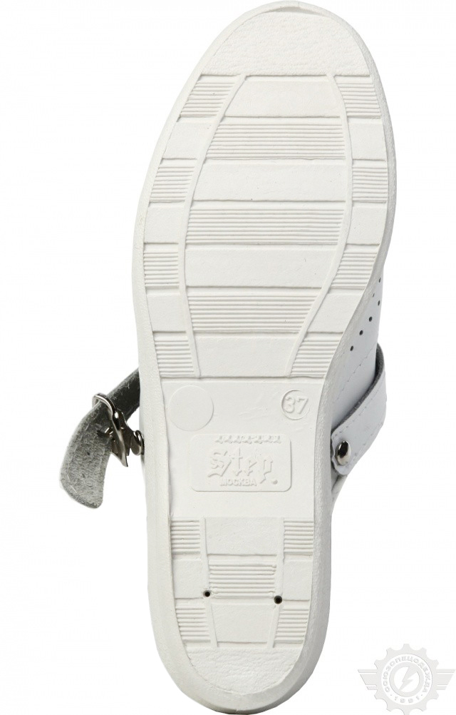 61814 Туфли Сабо женские белые  Медицинская обувь размер 39 Спецодежда  - Вид №1