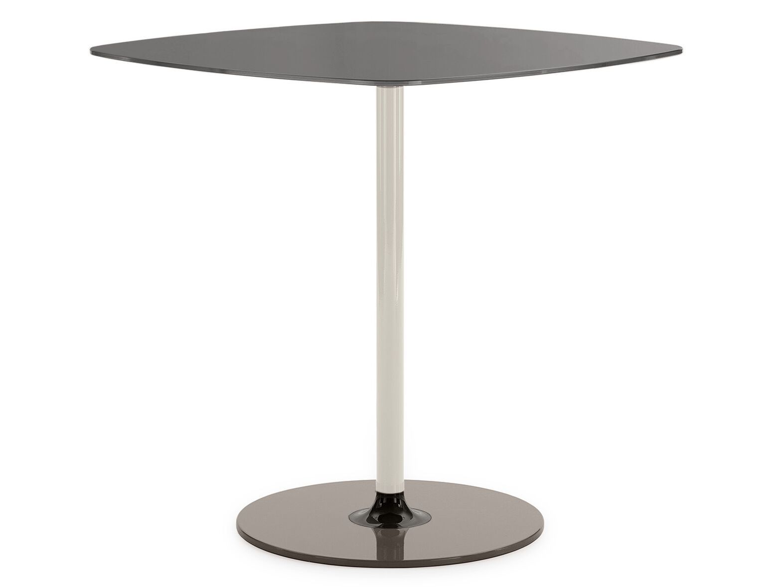 Квадратный стол с хрустальной столешницей и стальным основанием Kartell Тьерри ARCH-00023989 - Вид №18