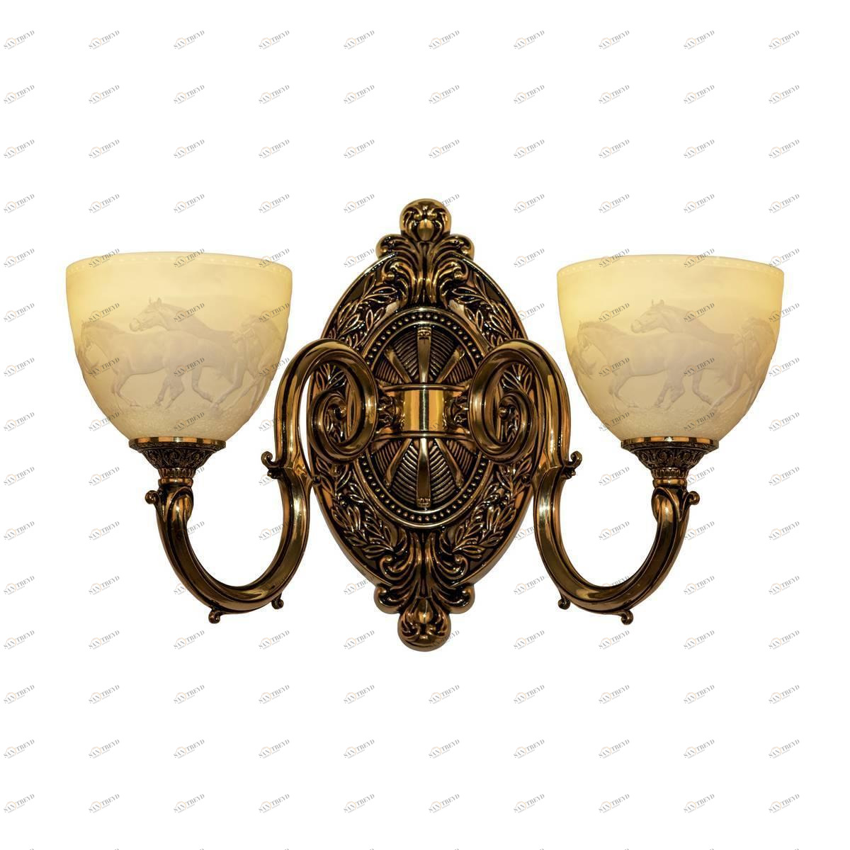 Бра настенное бежевое Bohemia Ivele 7203B12 Horse BOHEMIA IVELE ПОД СТАРИНУ 00-3888974 Бежевый 