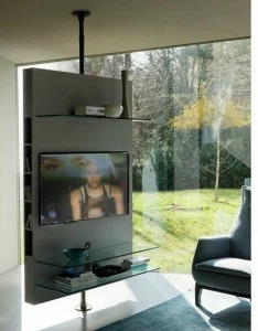 Porada Поворотная тумба под ТВ с системой управления кабелями Iron