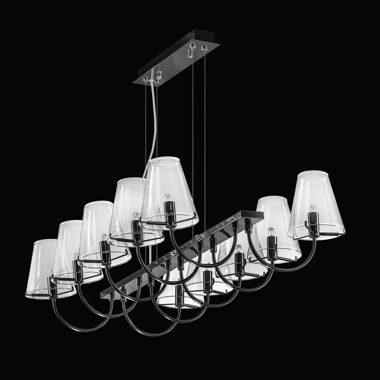 Подвесная люстра Lightstar Diafano 758107 LIGHTSTAR ДИЗАЙНЕРСКИЕ, DIAFANO 057547 Черный  - Вид №1