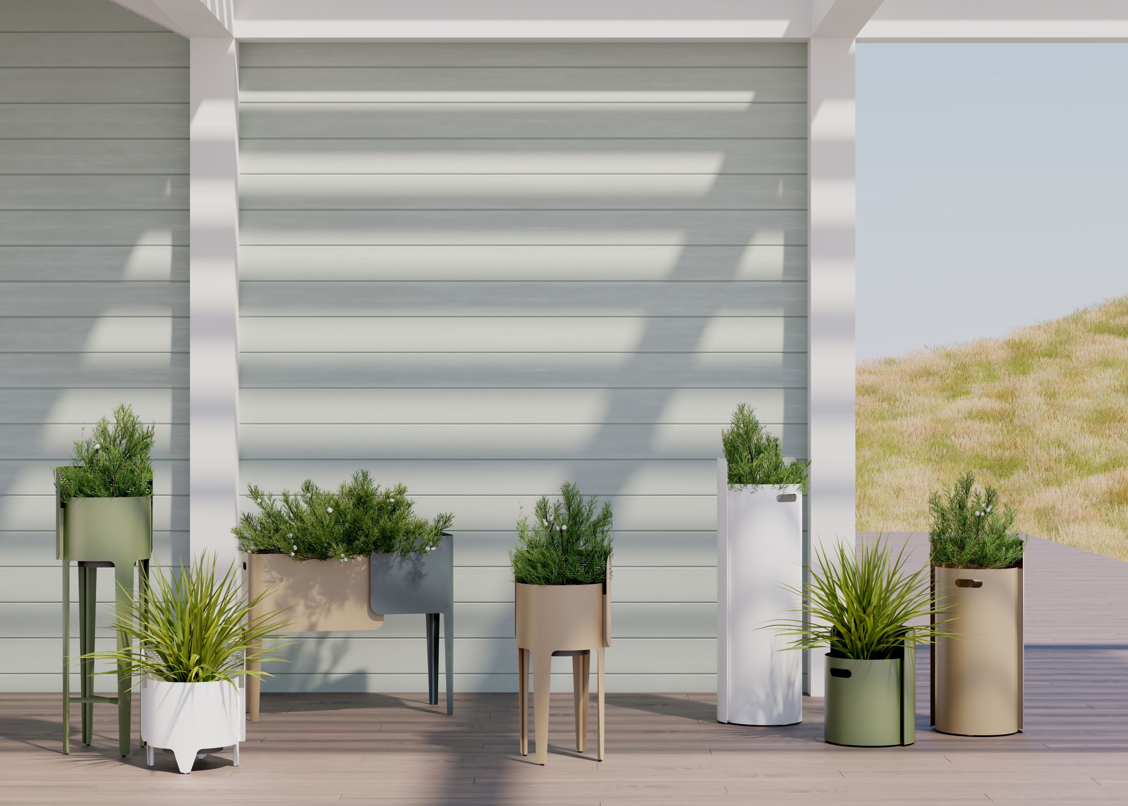 Низкий алюминиевый плантатор VINEKO Empire ARCH-00095969 - Вид №2