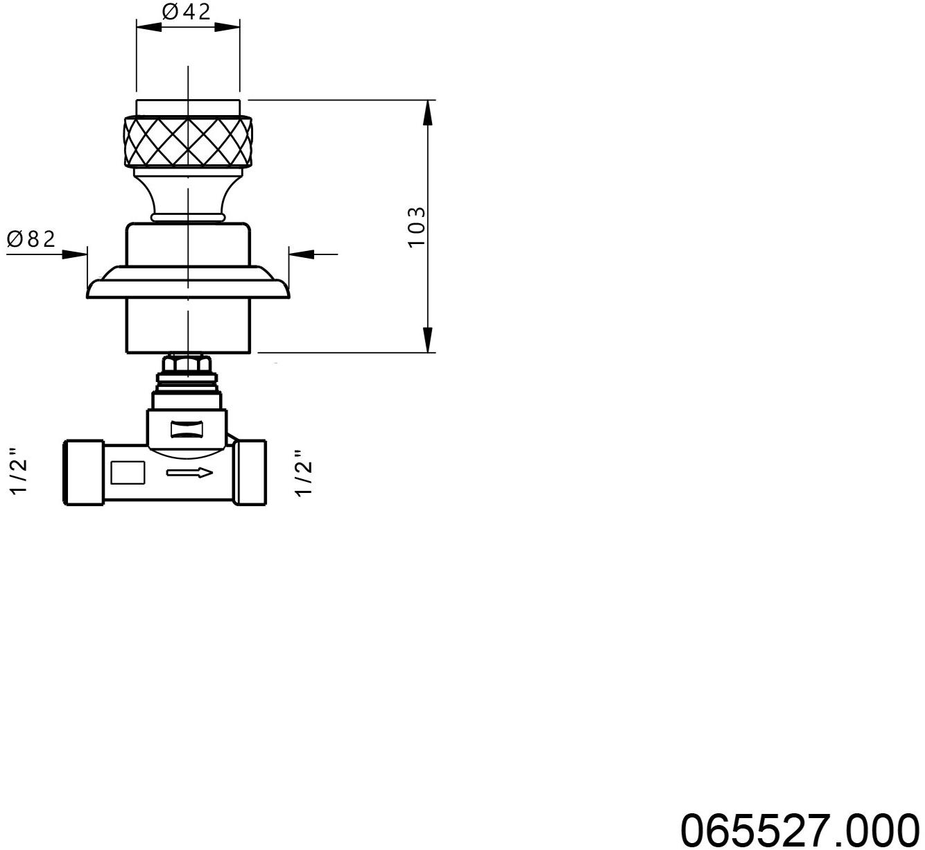Bronces Mestre Смеситель для душа на одно отверстие Coquette 065527.000.50 - Вид №1
