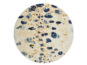 Круглый шерстяной ковер