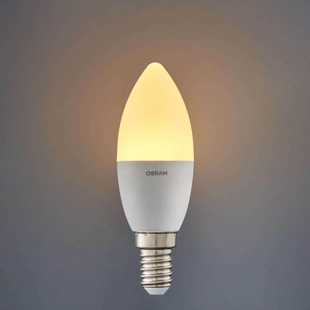 Лампа светодиодная Osram Antibacterial E14 220-240 В 7.5 Вт свеча 806 лм теплый белый свет 82807740 STLM-2146436  - Вид №2