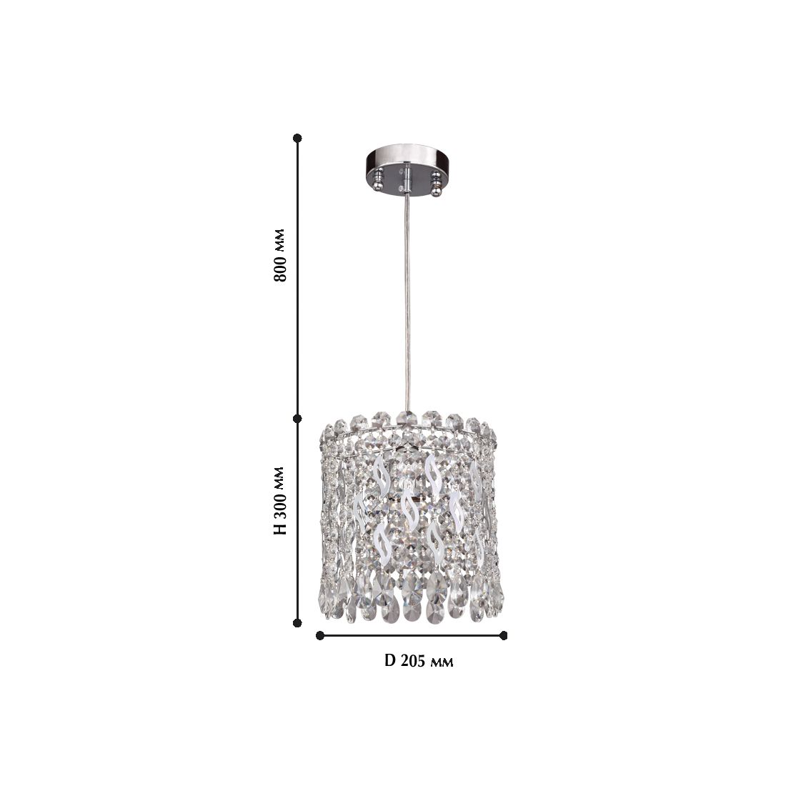 Подвесной светильник Favourite Celebrity 2049-1P FAVOURITE CELEBRITY CHROME 102770 Хром  - Вид №1