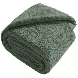 89337504 Плед Barro 180x200 см велсофт цвет зеленый STLM-1545799