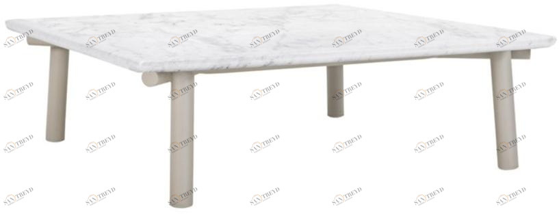 JANUS et Cie Прямоугольный журнальный столик с мраморной или керамической столешницей Anatra sun-id-1459778