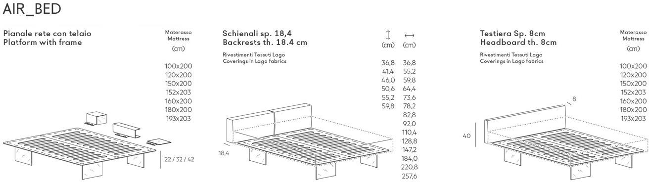 Lago Односпальная кровать Air sun-id-1439561 - Вид №3