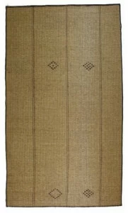 AFOLKI Прямоугольный коврик из дерева и кожи Tuareg St54tu