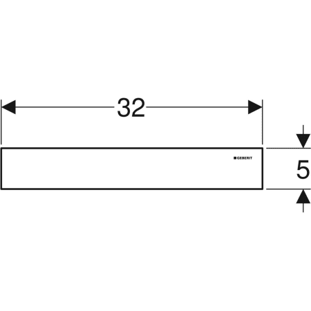 154.342.00.1 Декоративный комплект Geberit для водоотвода в стене, облицовка из полированной нержавеющей стали Geberit  - Вид №2