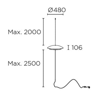 Стальная светодиодная напольная лампа LedsC4 Noway ARCH-00075802 - Вид №11