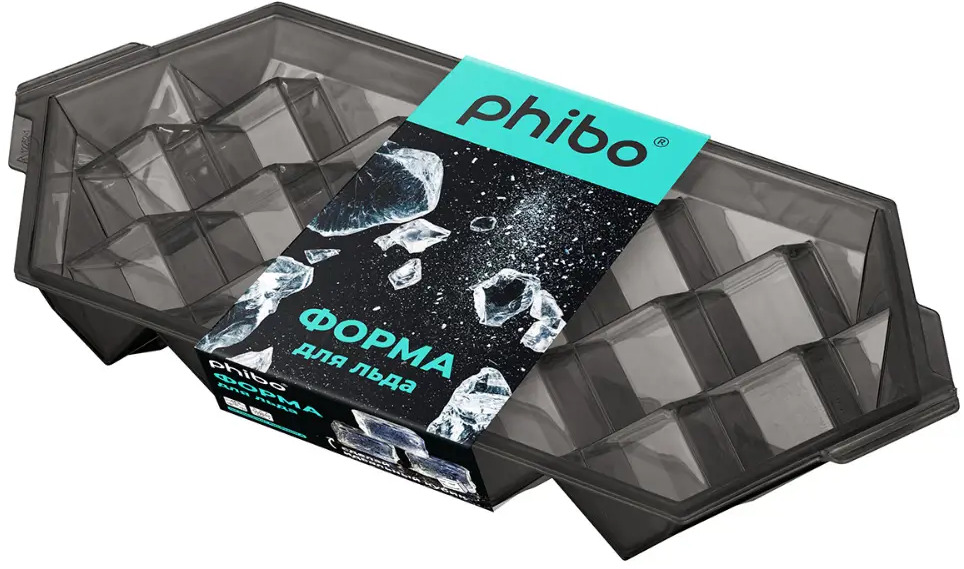 91319132 Форма для льда Phibo 43122521322 пластик цвет черный STLM-0860214