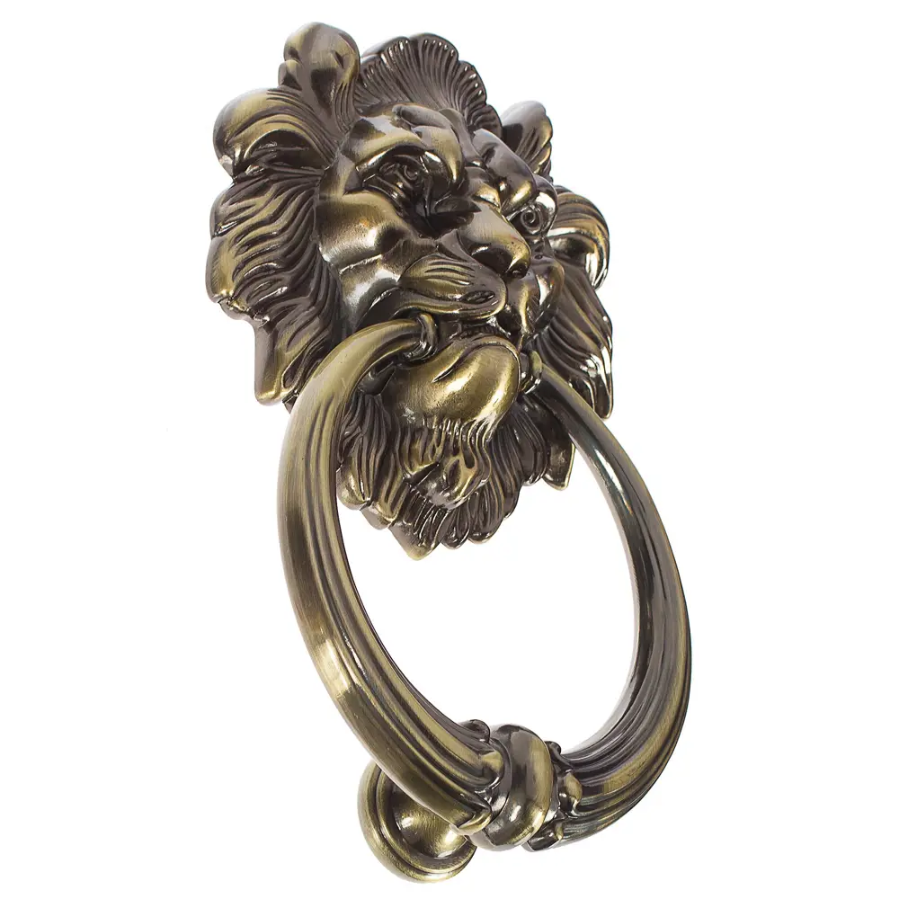 MANZZARO Leone - дверной молоток с головой льва в античной бронзе 18548293 STLM-0011197 - Вид №1