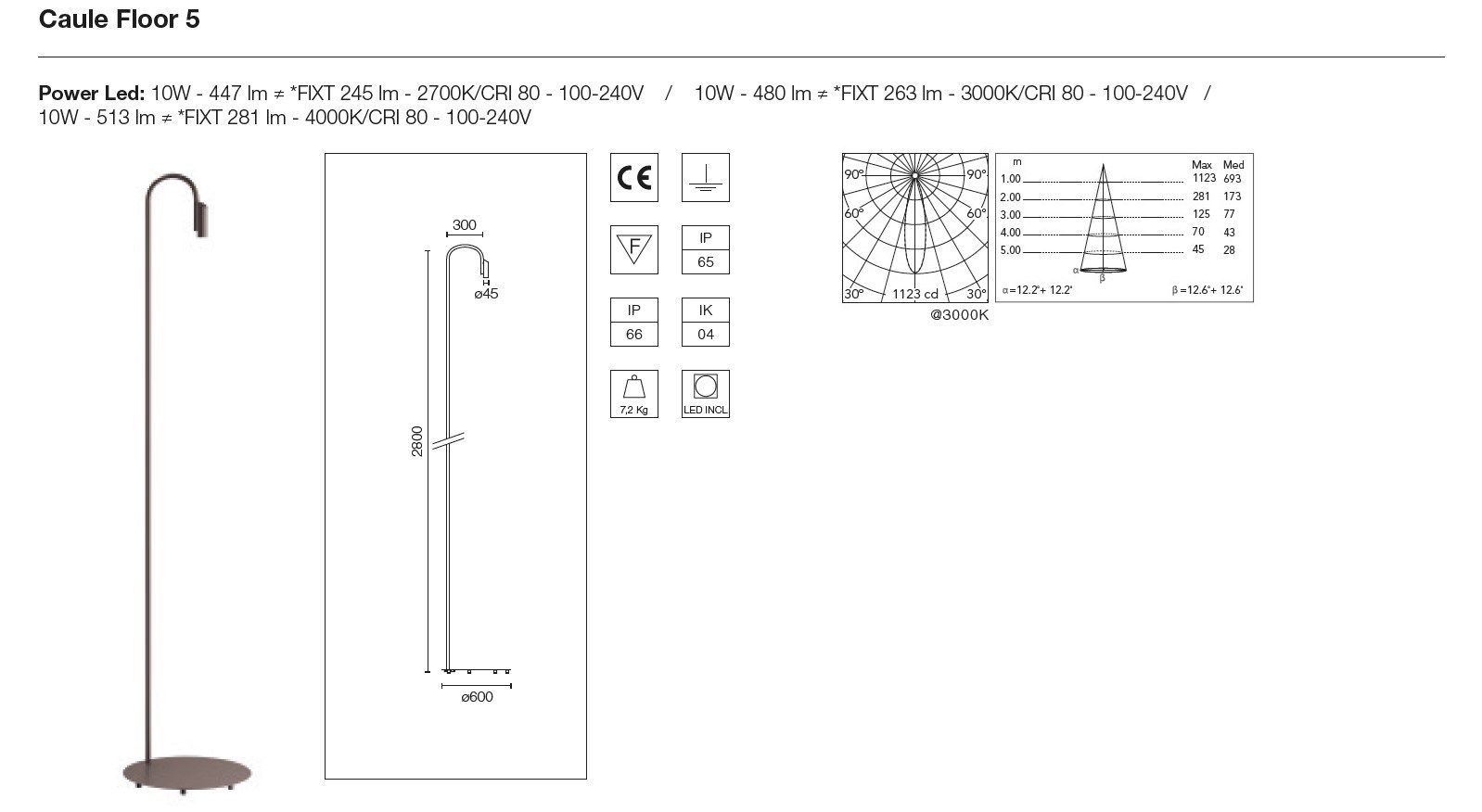 Напольная лампа из нержавеющей стали Flos Outdoor Collection-пол ARCH-00151071 - Вид №12
