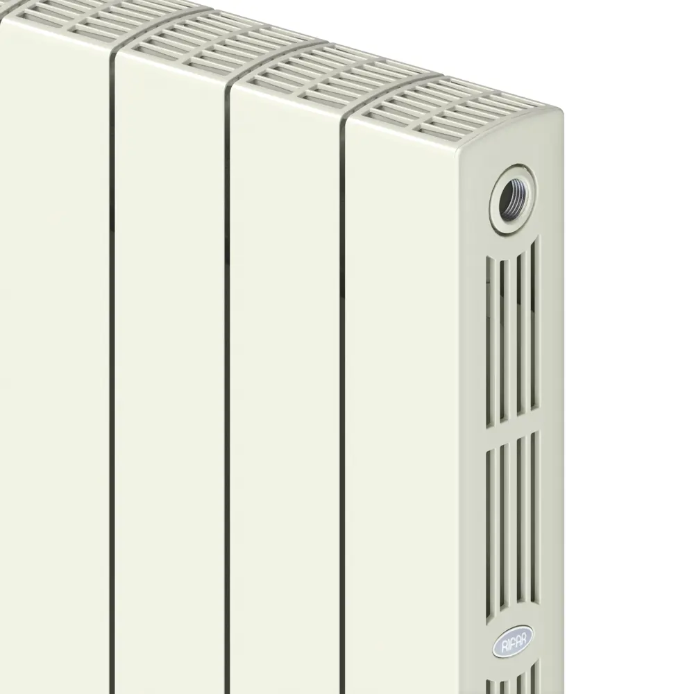 Радиатор секционный Rifar Supremo S50010RAL1015 500/90 10 секций боковое подключение биметалл бежевый 82560846 STLM-2088183 - Вид №3