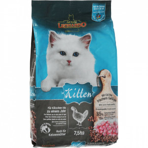 ПР0047220 Корм для котят, беременных и кормящих кошек Курица сух. 7,5кг Leonardo