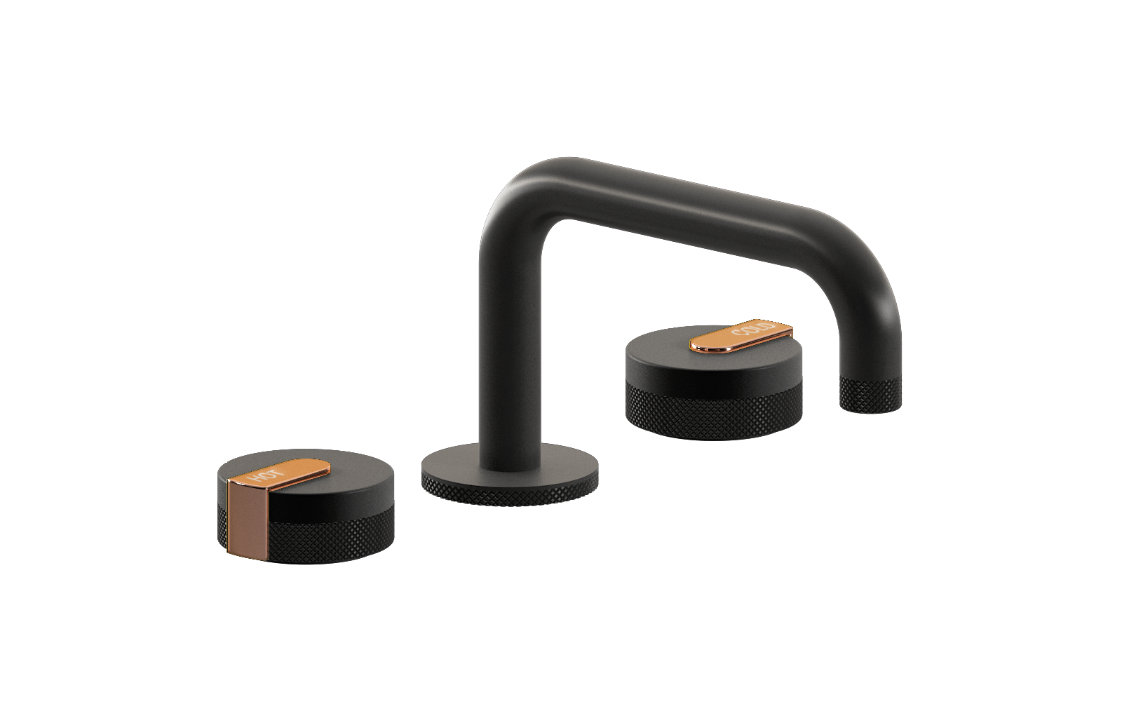 E-11510-R1MBK-L1RG-BK Смеситель для умывальника на 3 отвертия GRAFF MOD+