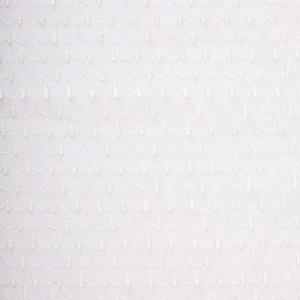 Тюль с вышивкой на сетке «Медальоны» 1 п/м 280 см цвет кремовый