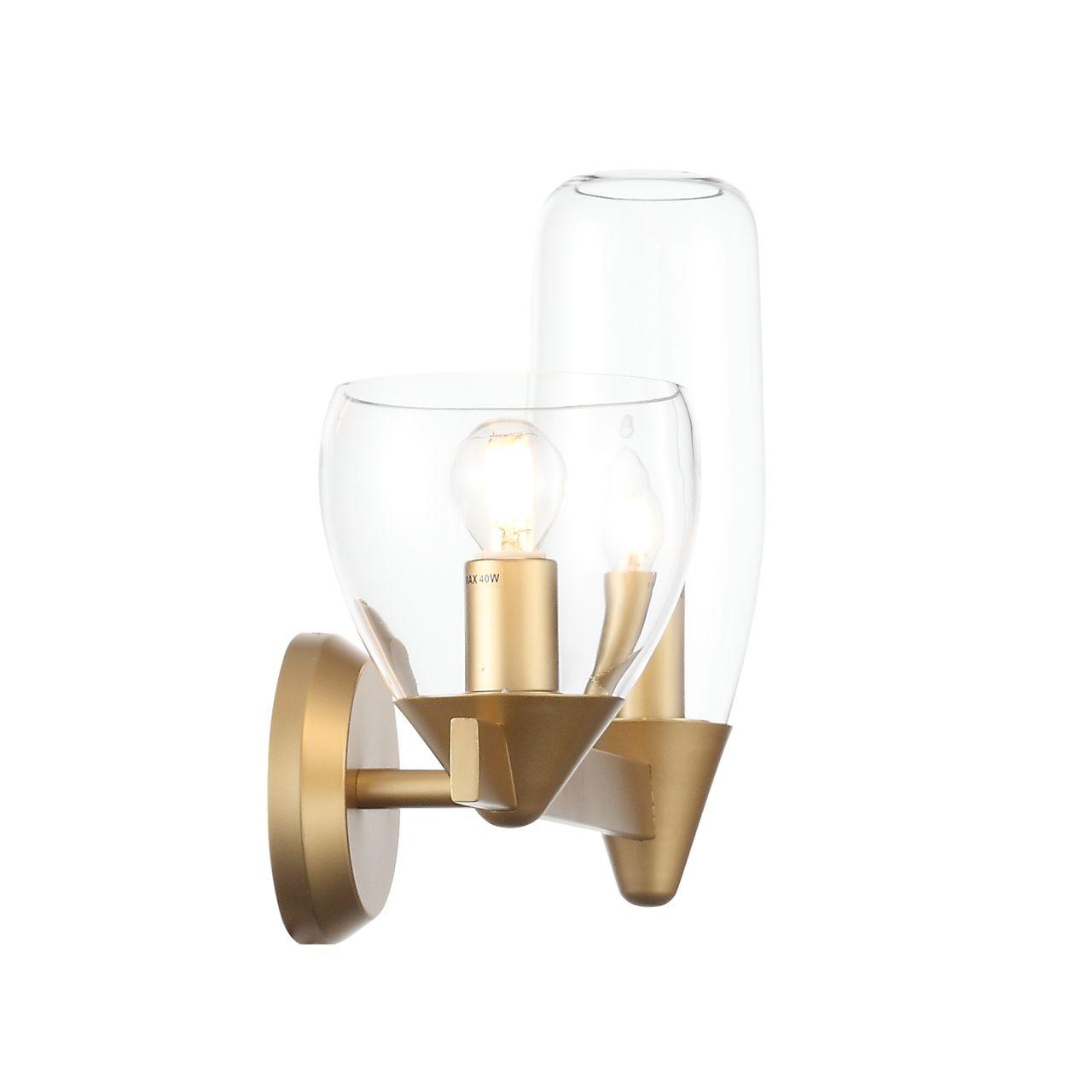 Бра со стеклянными плафонами на 2 лампы золотое Teneresa SL1119.201.02 ST LUCE TENERESA 00-3931796 Золото;прозрачный  - Вид №2