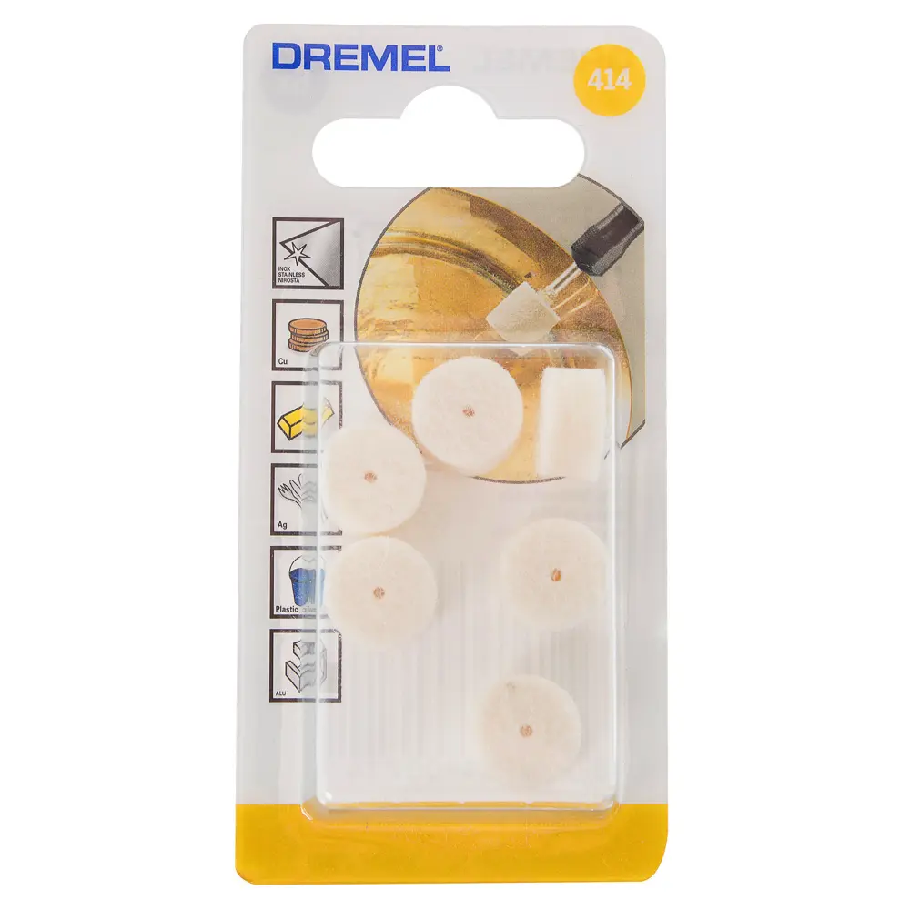 Насадка для чистки и полировки Dremel 414, 6 шт. 13753386 STLM-2020620  - Вид №1