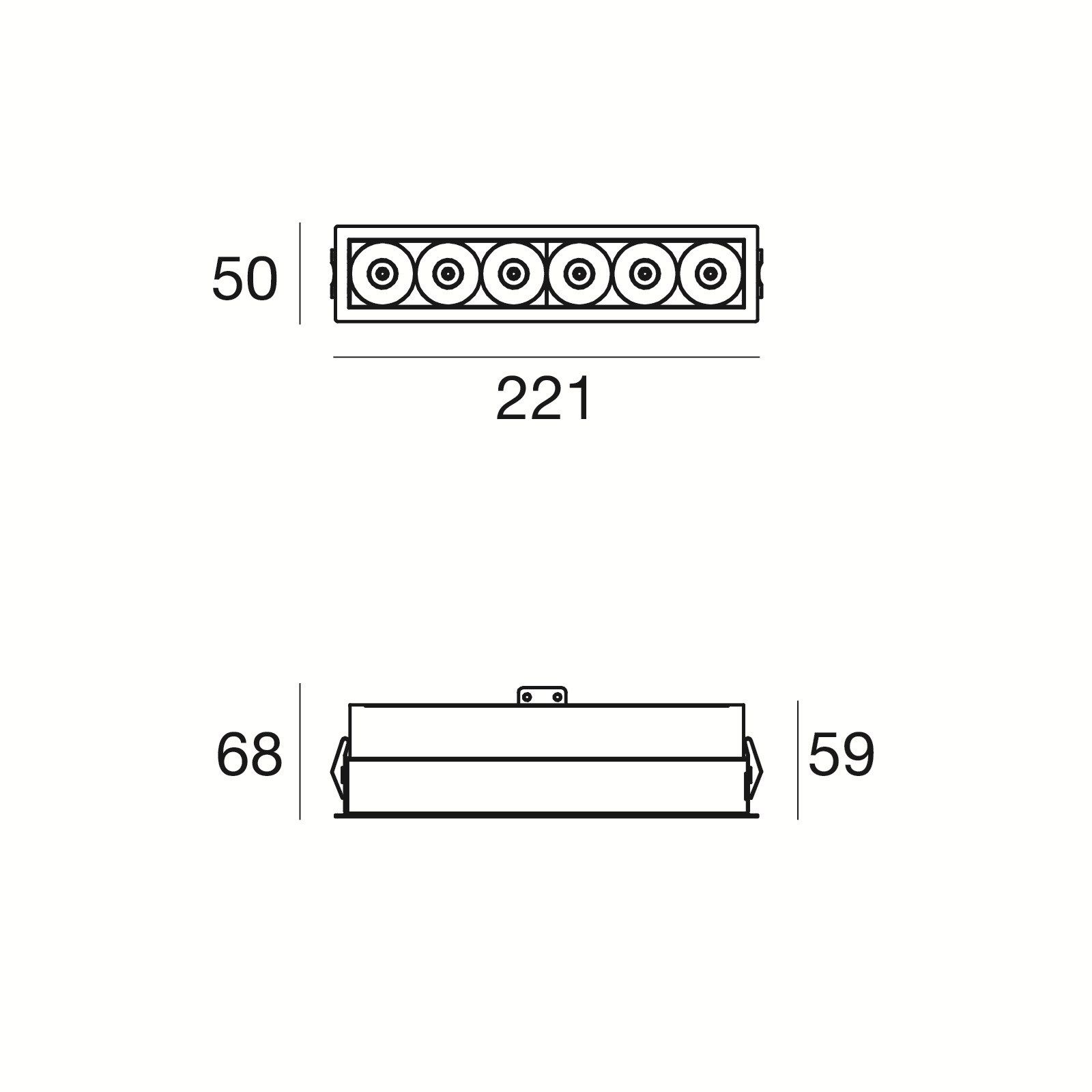 Несколько металлических светодиодных утопленных прожекторов Linea Light Group Cell ARCH-00052596 - Вид №8