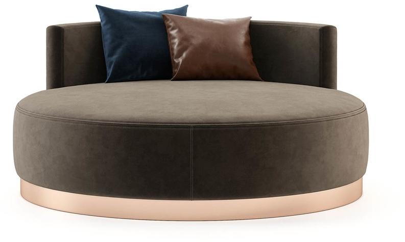 Laskasas Круглая кровать-пуф из ткани sun-id-1466028 - Вид №2