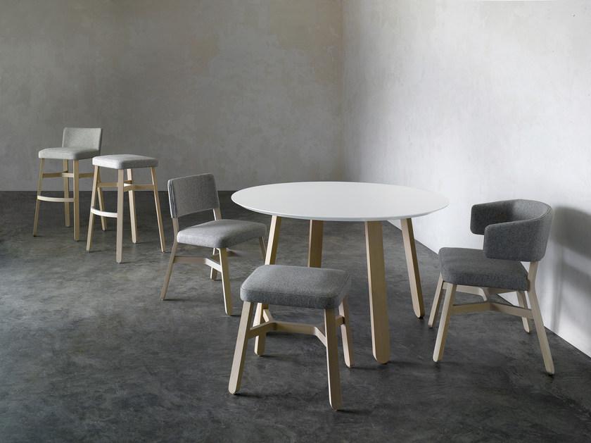 Billiani Кресло из бука и ткани Croissant sun-id-1426583 - Вид №5