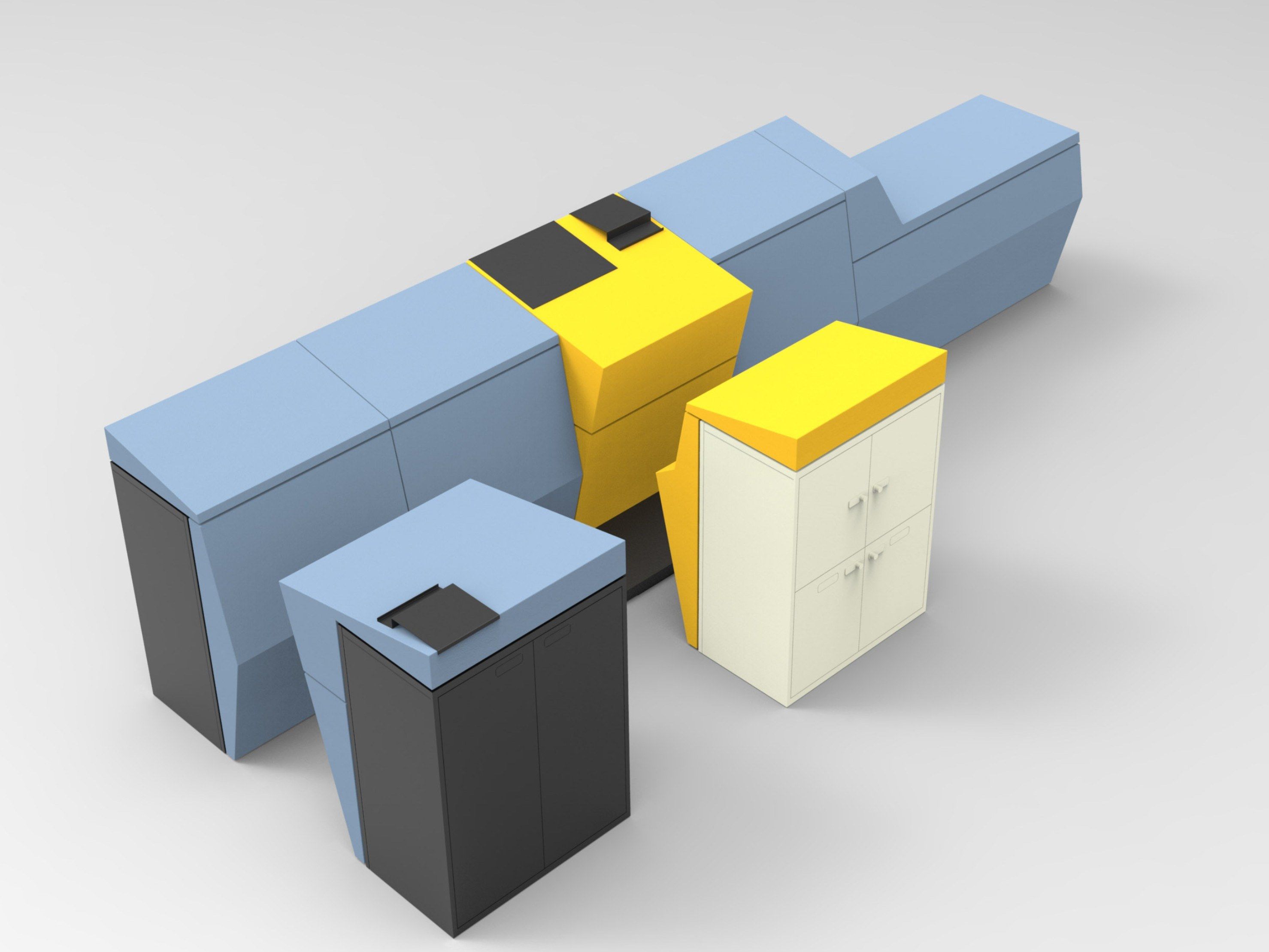 Обивка офисных модулей из пены QM Quinze & Milan LEAN ARCH-00124076 - Вид №8