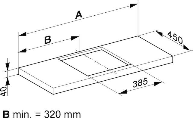 31199850001 Столешница для умывальника KEUCO Edition 11 - Вид №2